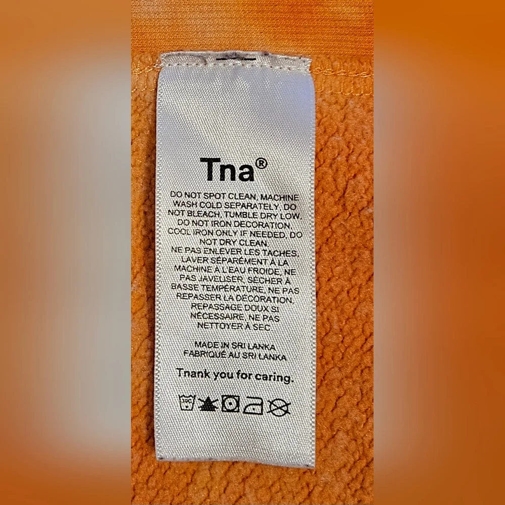 Aritzia TNA Orange Tie-Dye Hoodie. Could Be Unisex. Size L. - Picture 5 of 6